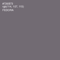 #726B73 - Fedora Color Image