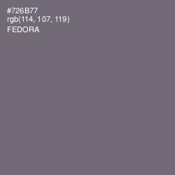 #726B77 - Fedora Color Image