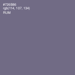 #726B86 - Rum Color Image