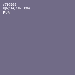 #726B88 - Rum Color Image