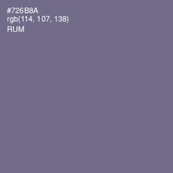 #726B8A - Rum Color Image