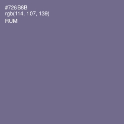 #726B8B - Rum Color Image