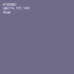 #726B8C - Rum Color Image