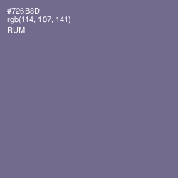 #726B8D - Rum Color Image