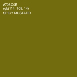 #726C0E - Spicy Mustard Color Image