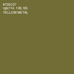 #726C37 - Yellow Metal Color Image
