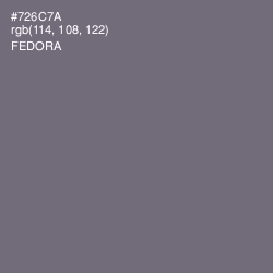 #726C7A - Fedora Color Image