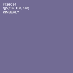 #726C94 - Kimberly Color Image