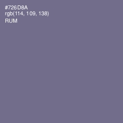 #726D8A - Rum Color Image