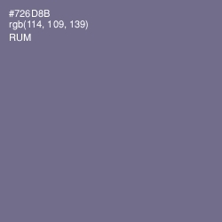 #726D8B - Rum Color Image