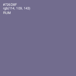 #726D8F - Rum Color Image