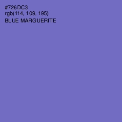 #726DC3 - Blue Marguerite Color Image