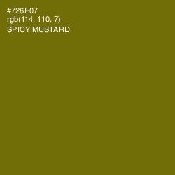 #726E07 - Spicy Mustard Color Image