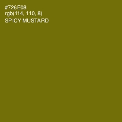 #726E08 - Spicy Mustard Color Image