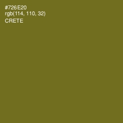 #726E20 - Crete Color Image