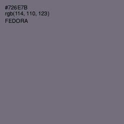 #726E7B - Fedora Color Image