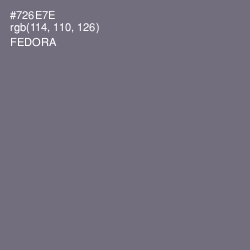 #726E7E - Fedora Color Image