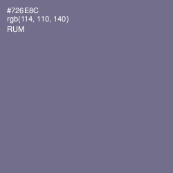 #726E8C - Rum Color Image