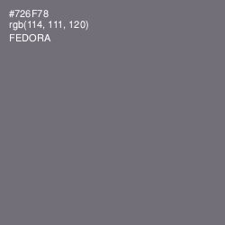#726F78 - Fedora Color Image