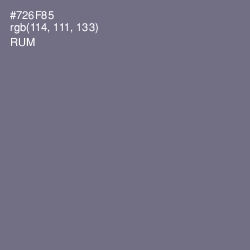 #726F85 - Rum Color Image