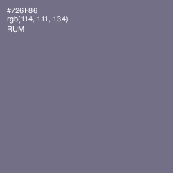#726F86 - Rum Color Image