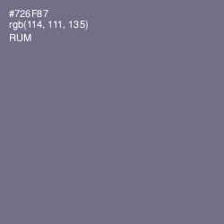 #726F87 - Rum Color Image