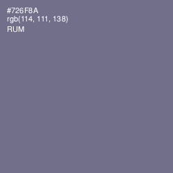 #726F8A - Rum Color Image