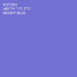 #7270D3 - Moody Blue Color Image