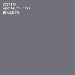 #72717A - Boulder Color Image