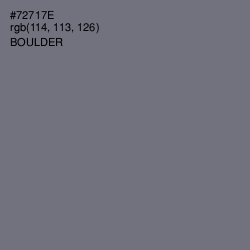 #72717E - Boulder Color Image