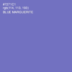 #7271C1 - Blue Marguerite Color Image