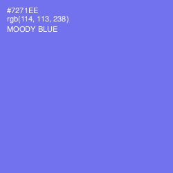 #7271EE - Moody Blue Color Image