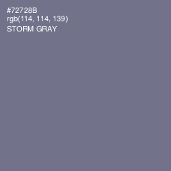 #72728B - Storm Gray Color Image