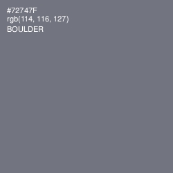 #72747F - Boulder Color Image