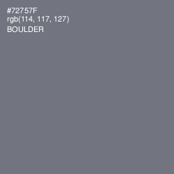 #72757F - Boulder Color Image