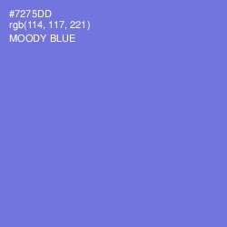 #7275DD - Moody Blue Color Image