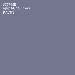 #72768E - Raven Color Image