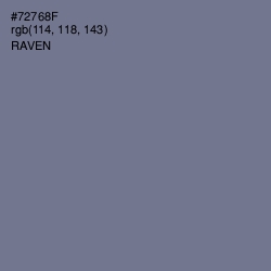 #72768F - Raven Color Image