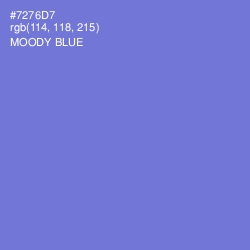 #7276D7 - Moody Blue Color Image
