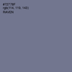 #72778F - Raven Color Image