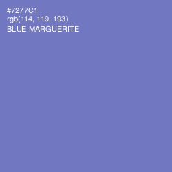 #7277C1 - Blue Marguerite Color Image