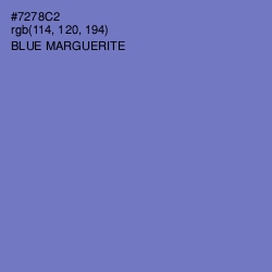 #7278C2 - Blue Marguerite Color Image