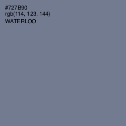 #727B90 - Waterloo  Color Image