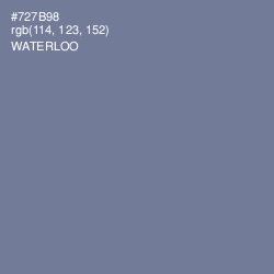 #727B98 - Waterloo  Color Image