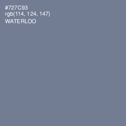 #727C93 - Waterloo  Color Image