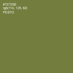#727D3E - Pesto Color Image