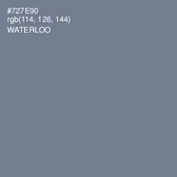 #727E90 - Waterloo  Color Image