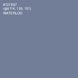#727E97 - Waterloo  Color Image
