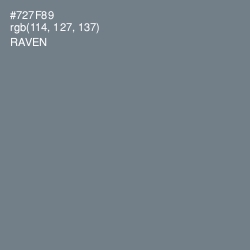 #727F89 - Raven Color Image