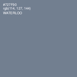 #727F90 - Waterloo  Color Image